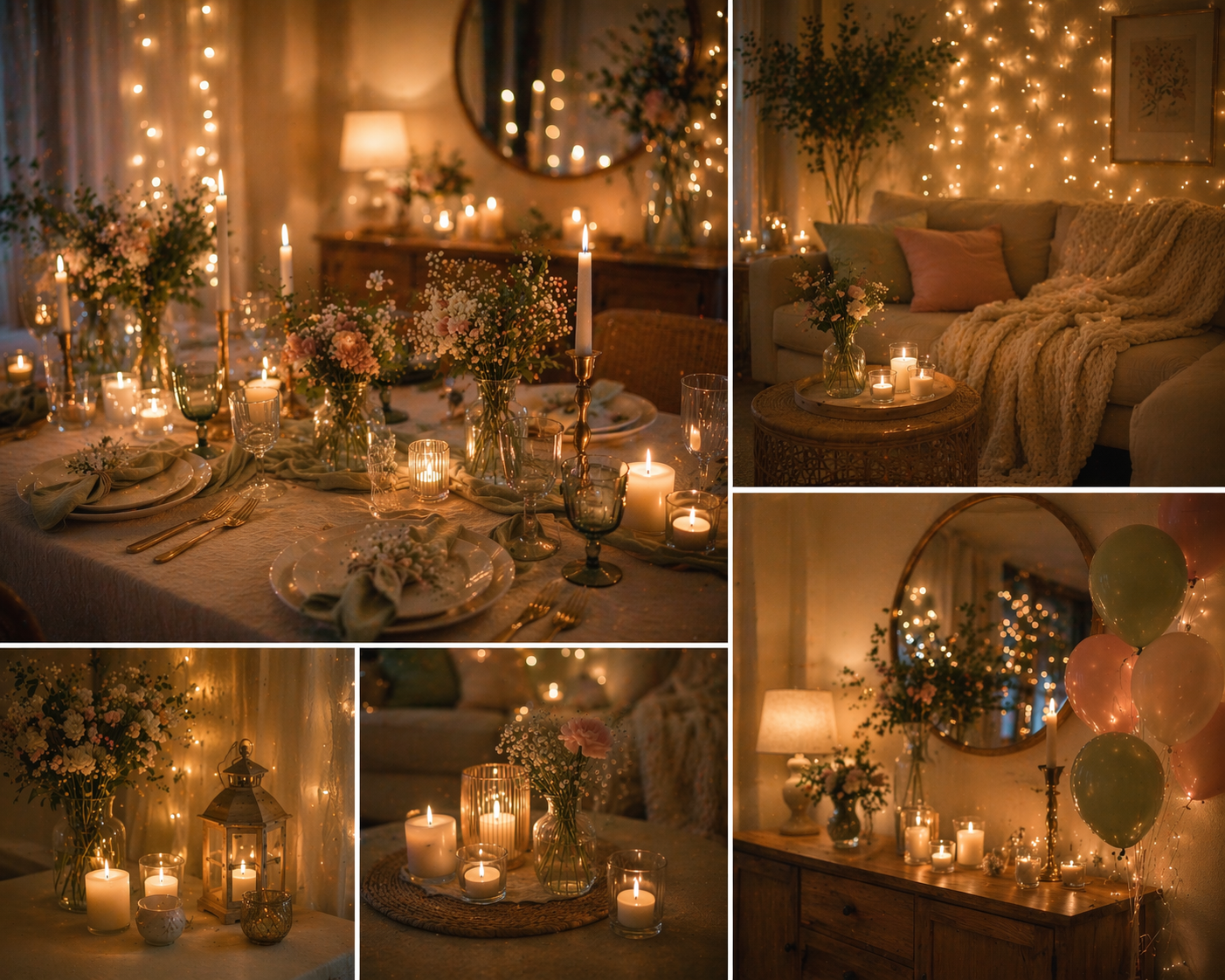Cozy birthday party atmosphere