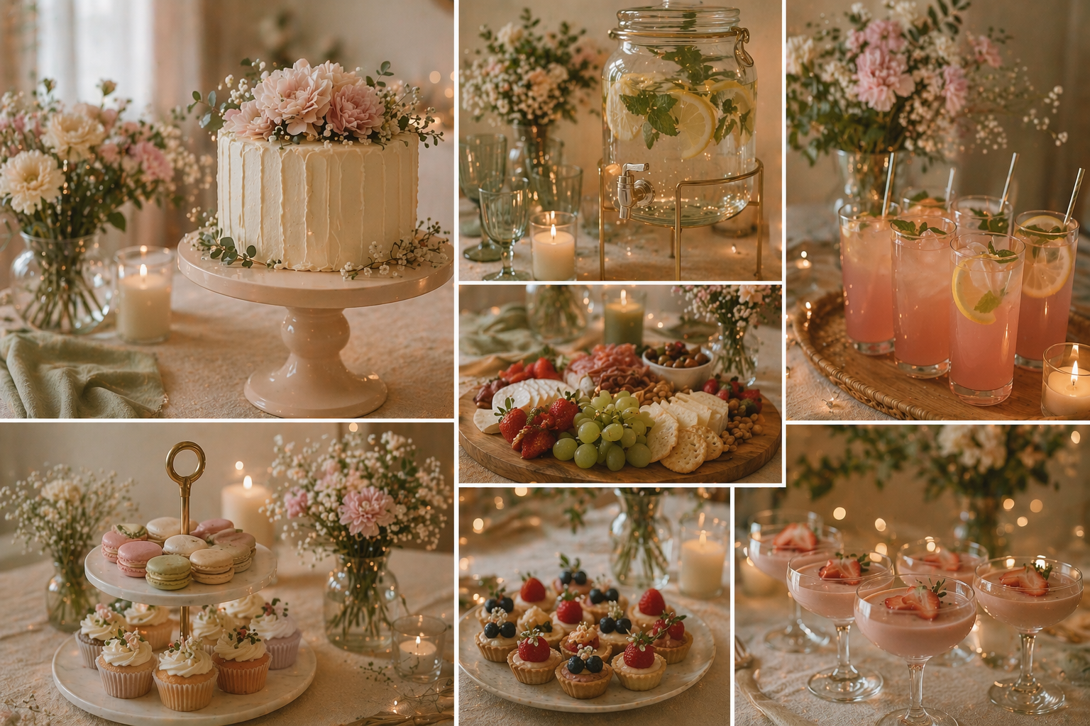 Birthday dessert table setup