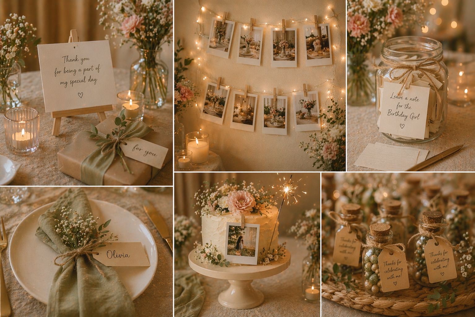 Personalized birthday decorations