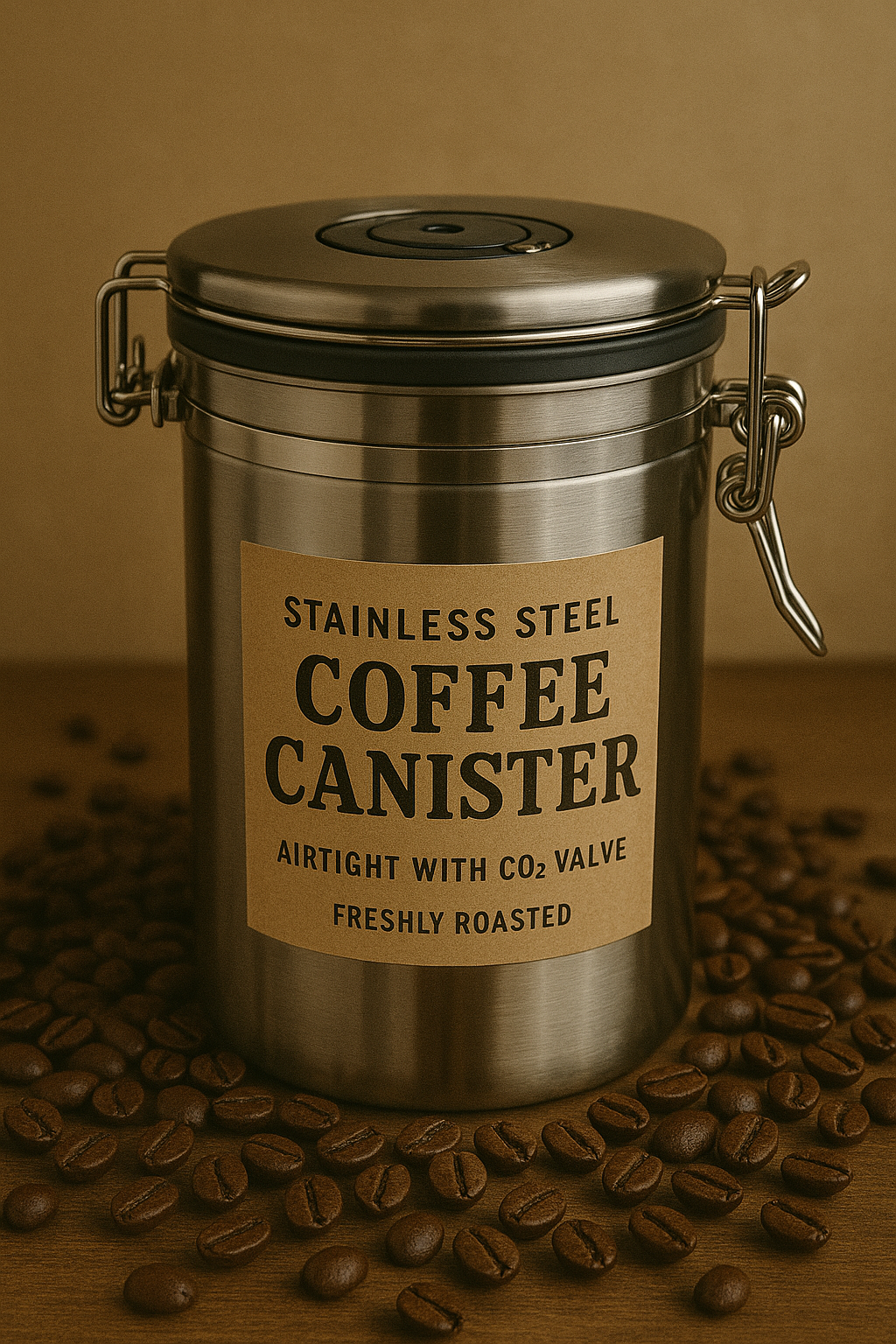 Stainless Steel Coffee Canister
