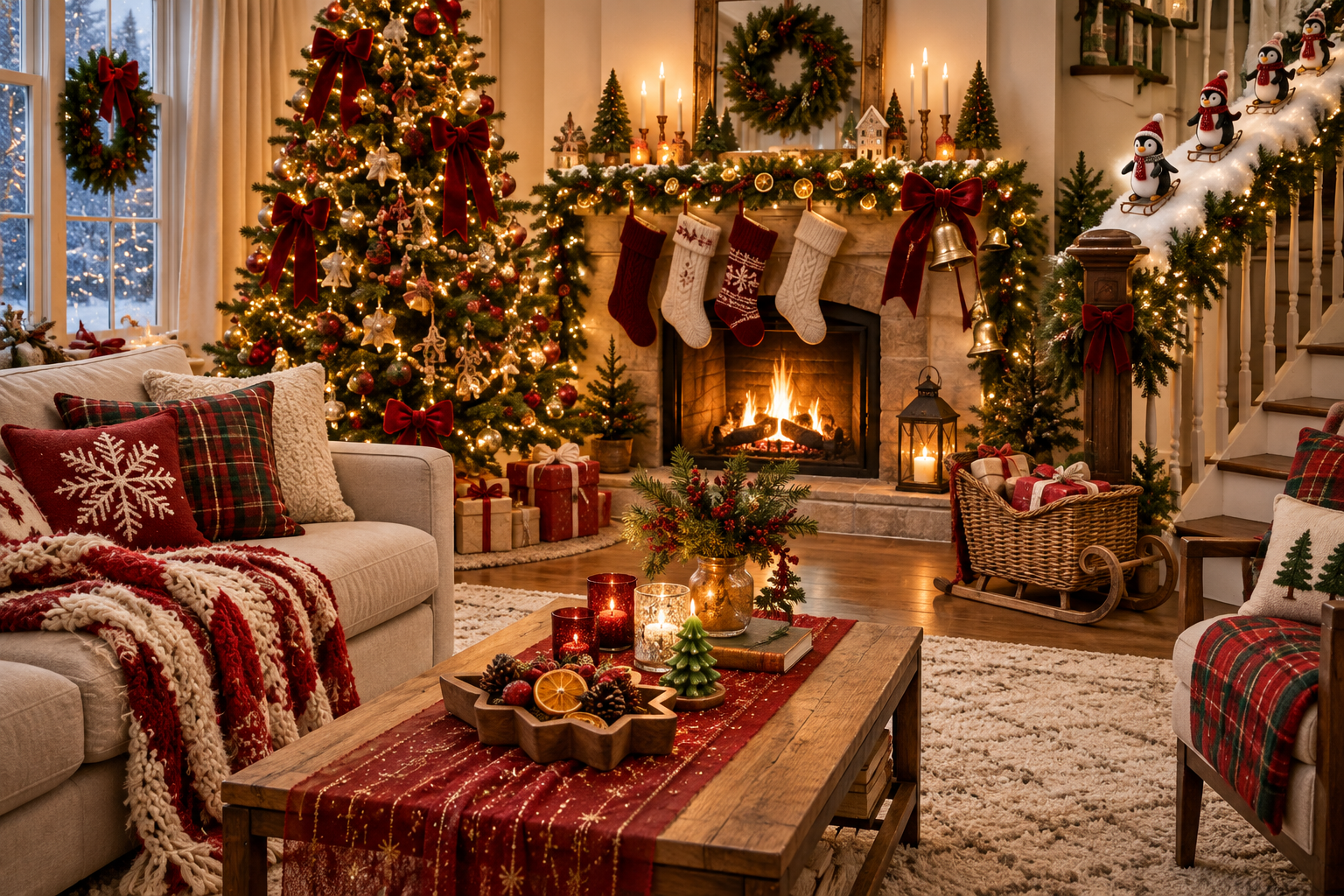 21 Cozy Christmas Living Room Decor Ideas for a Warm, Magical Home