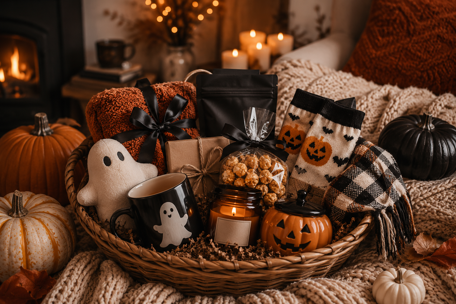21 Cozy Halloween Gift Basket Ideas for the Perfect Spooky Night In