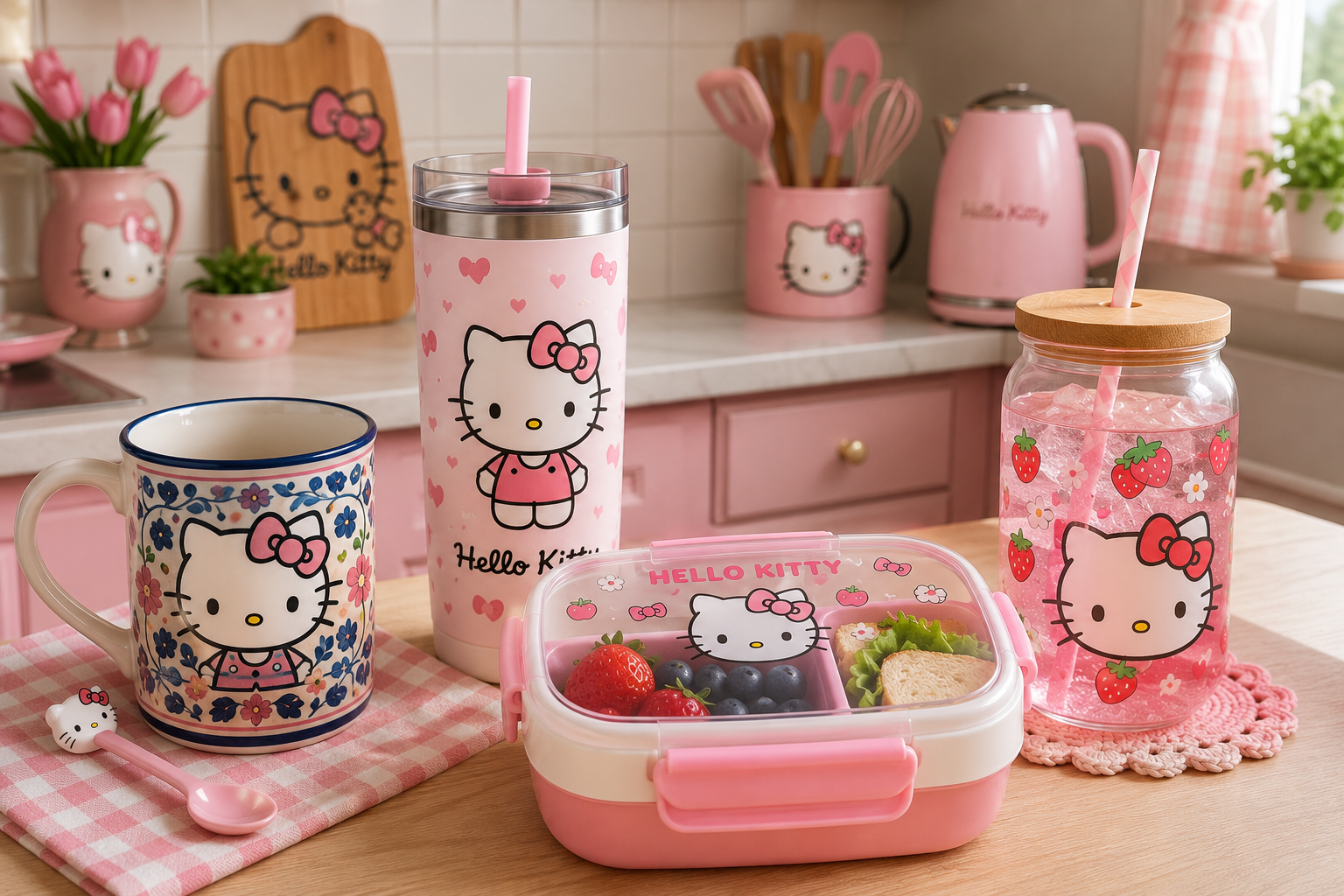 Hello Kitty kitchen and drinkware gifts
