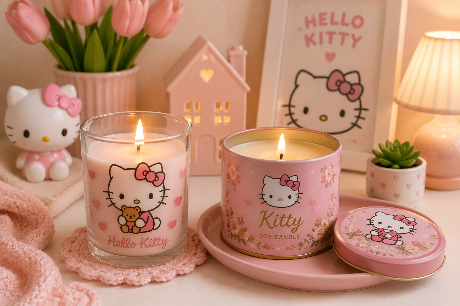 Hello Kitty candles and cozy gifts