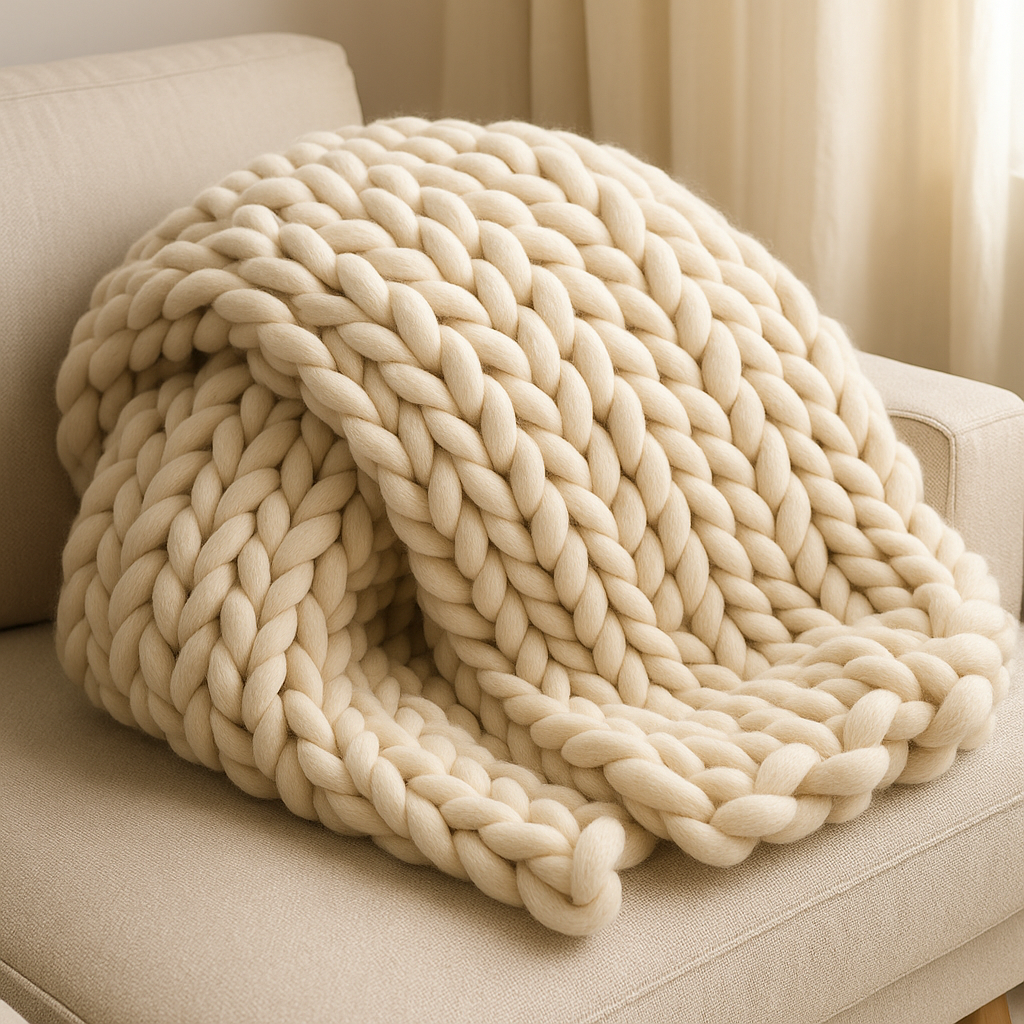 Chunky Knit Blanket