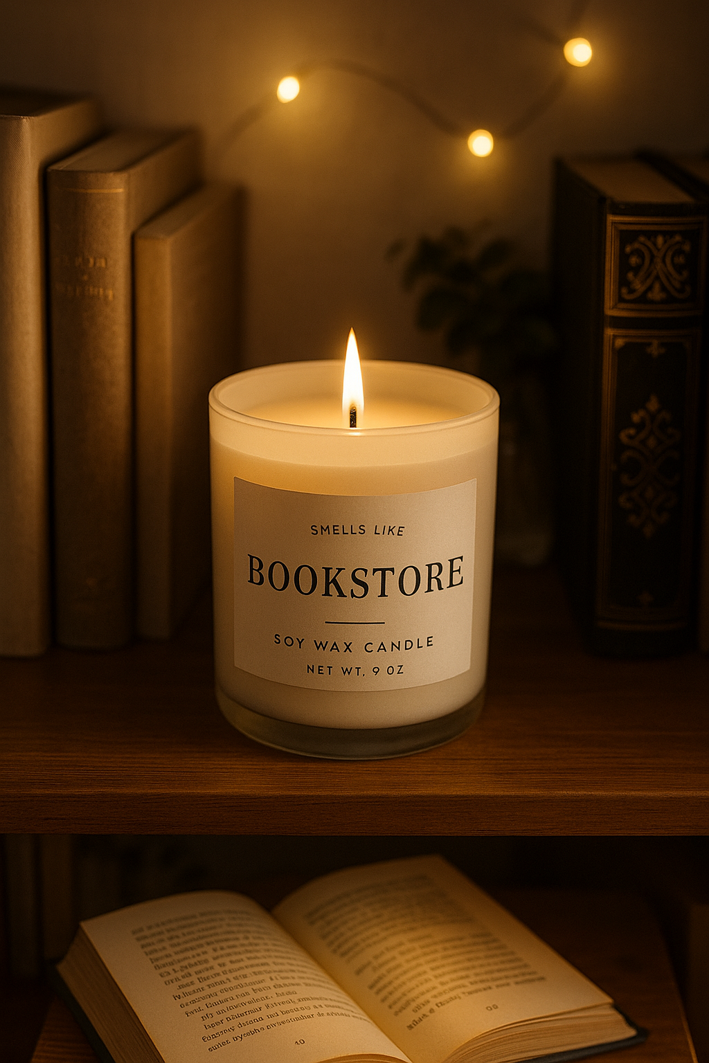 Literary-Themed Candle