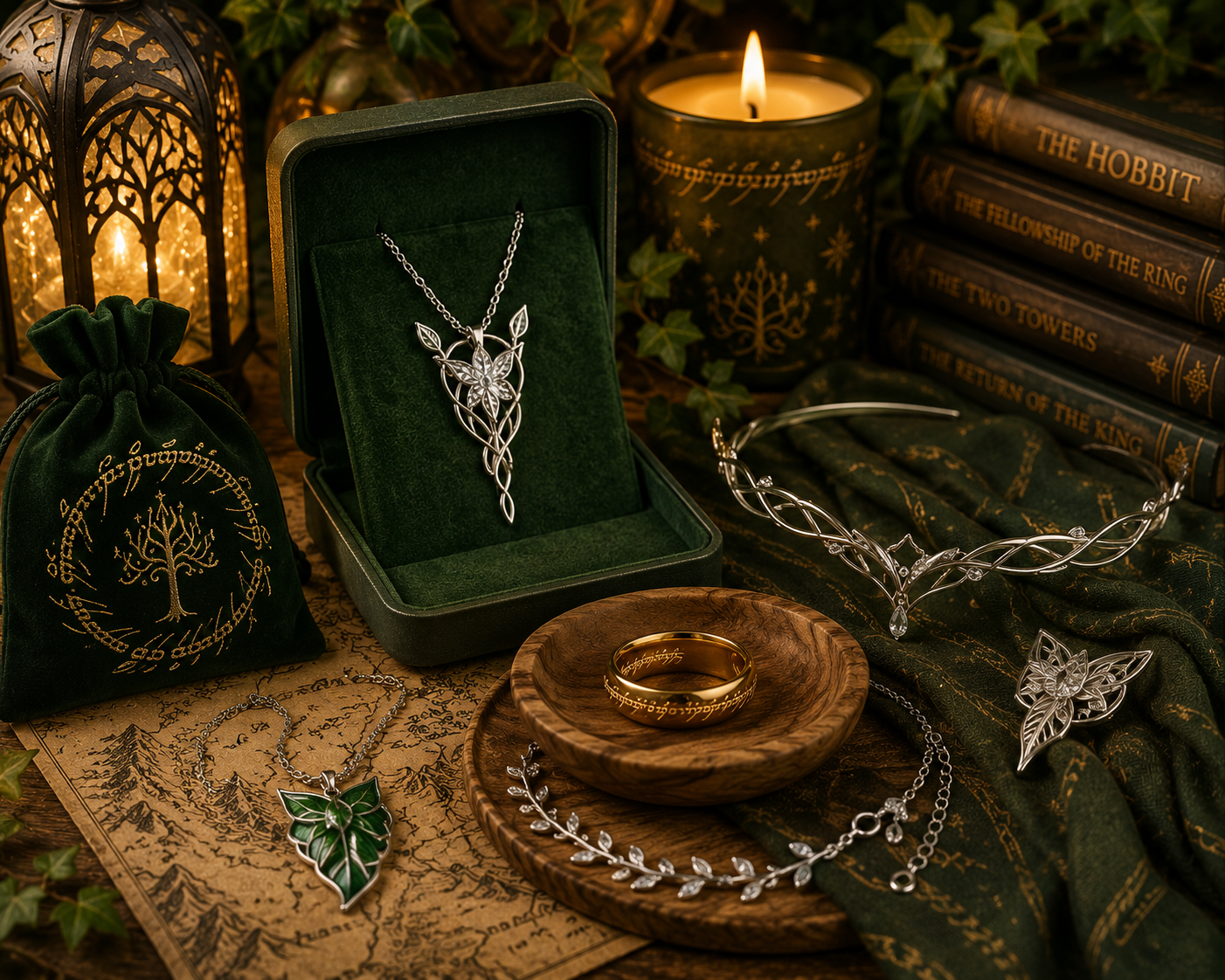 Elegant Lord of the Rings inspired jewelry and accessories