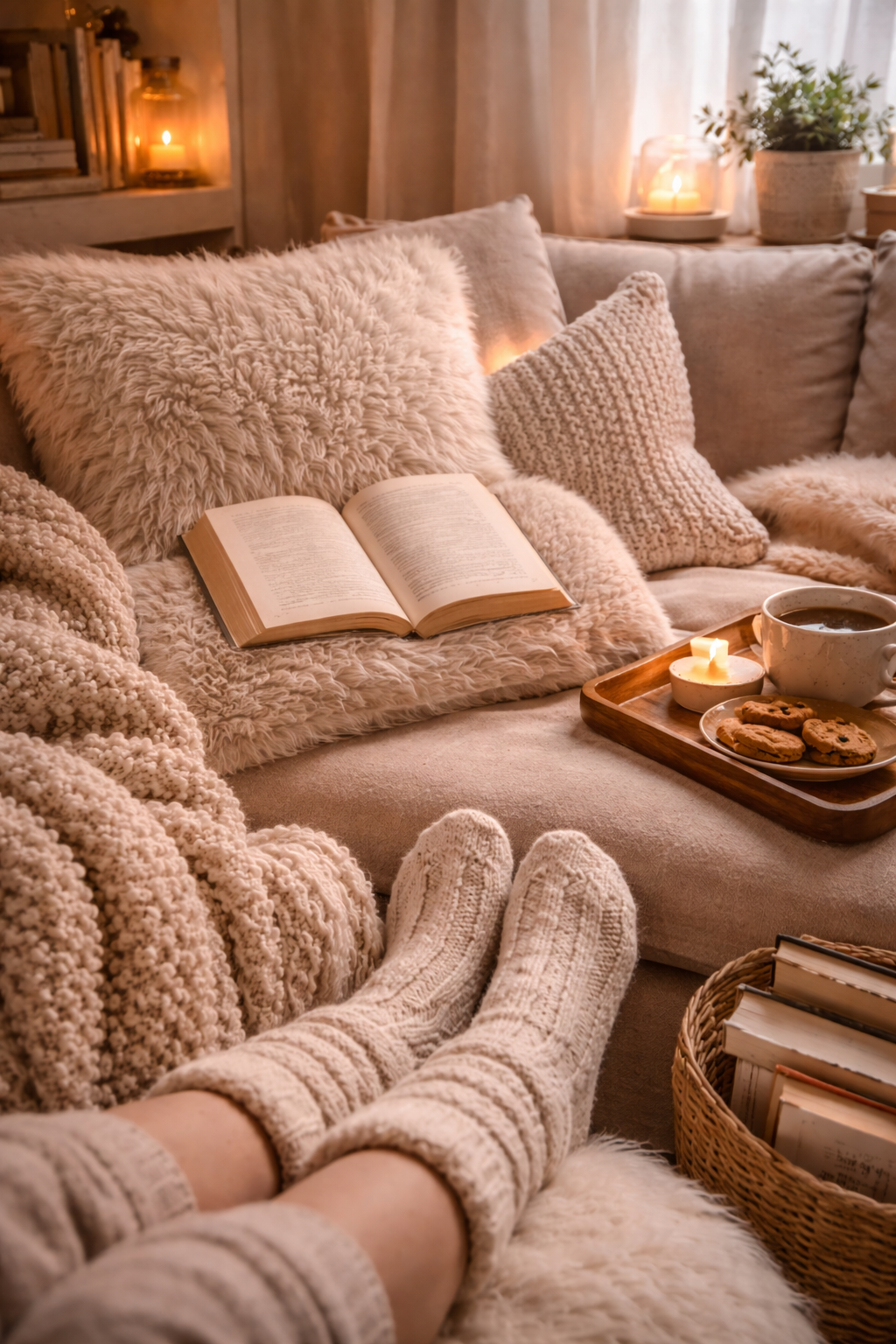 Cozy reading comfort