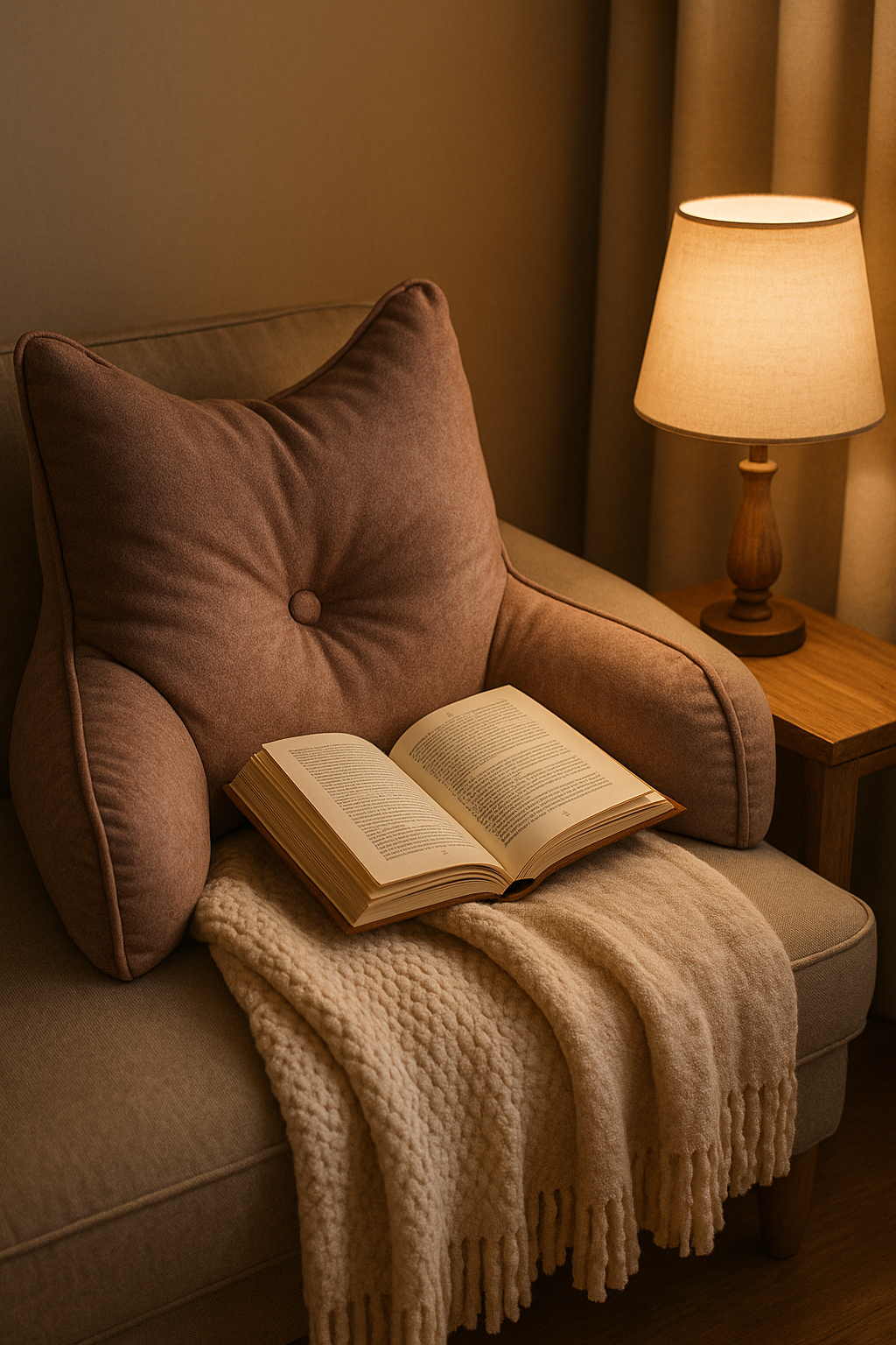 Reading Pillow with Back Support